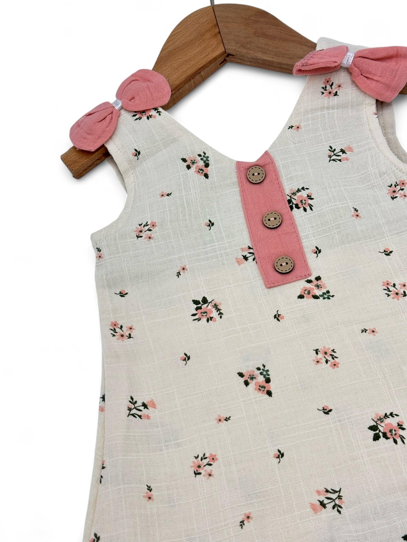 KIZ BEBEK 0-3-6-9-12 AY ASKILI YUMUŞAK KETEN TULUM R1829