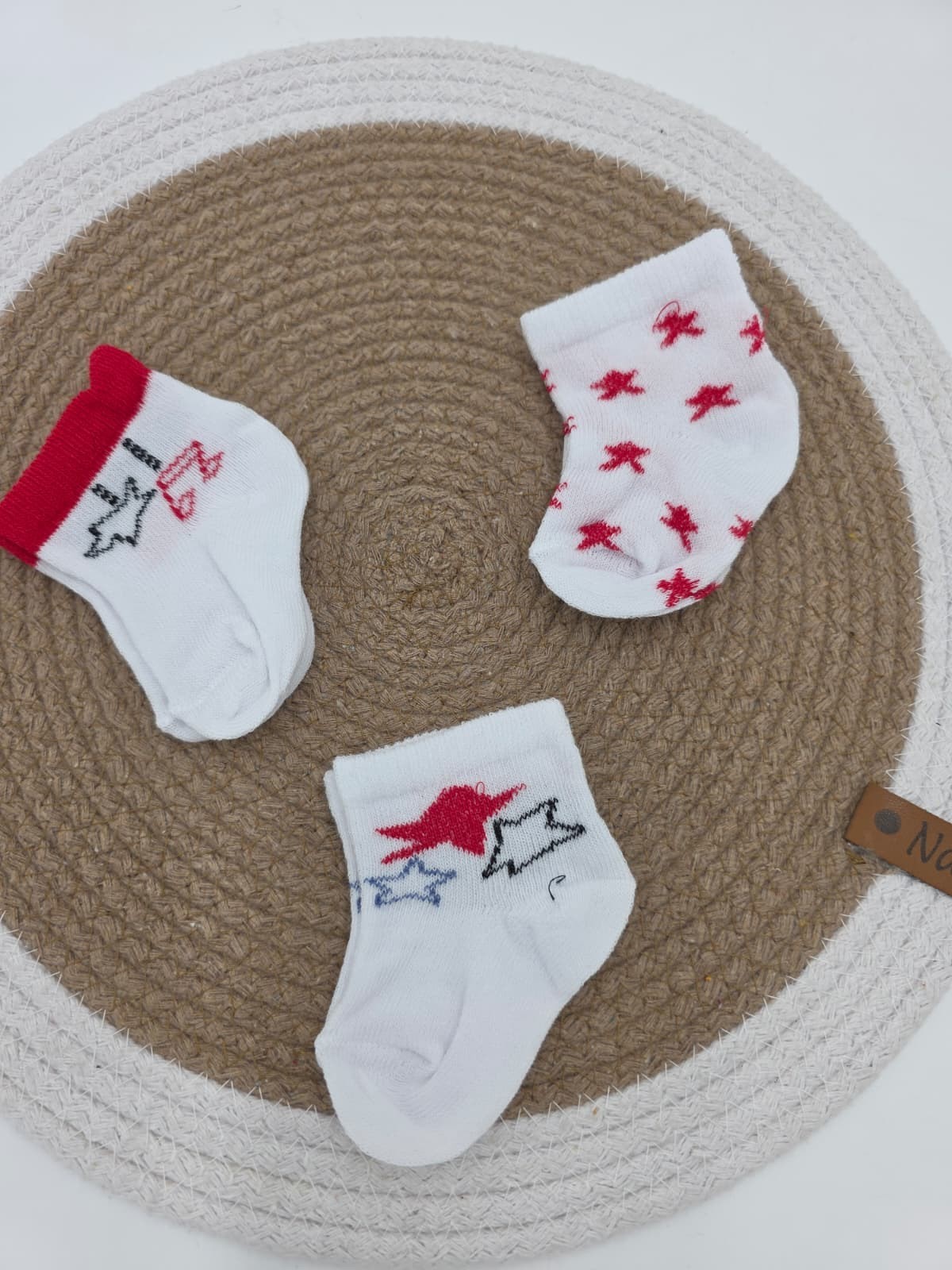 KIZ BEBEK 0-6 AY BEBEK 3'LÜ SOKET ÇORAP CP11 - MODEL 1