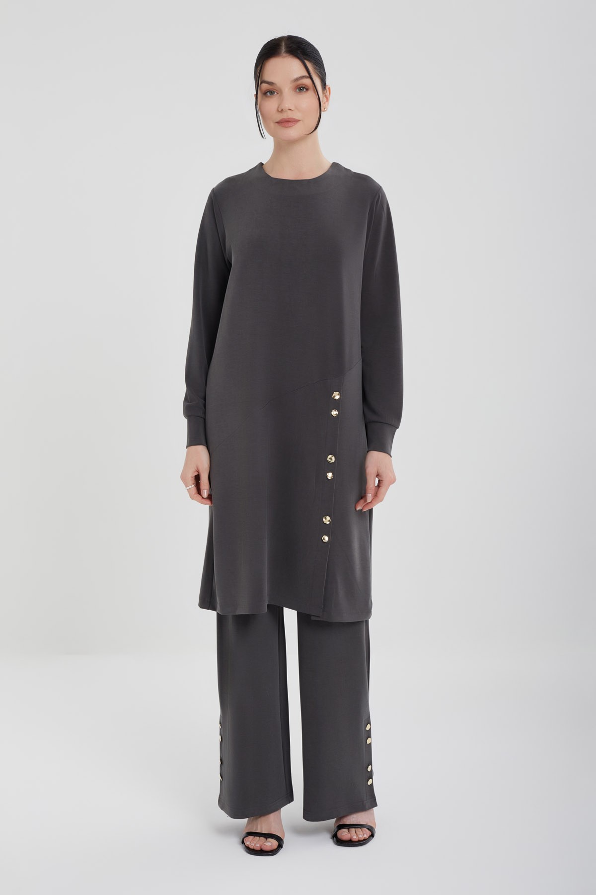 Oysho Pelit Pantolon Takım  - Antrasit