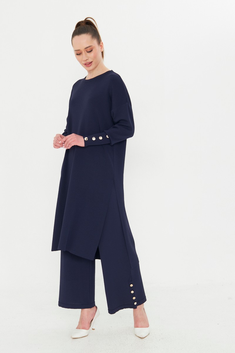 Triko Tokyo Rayon Tunik - Lacivert
