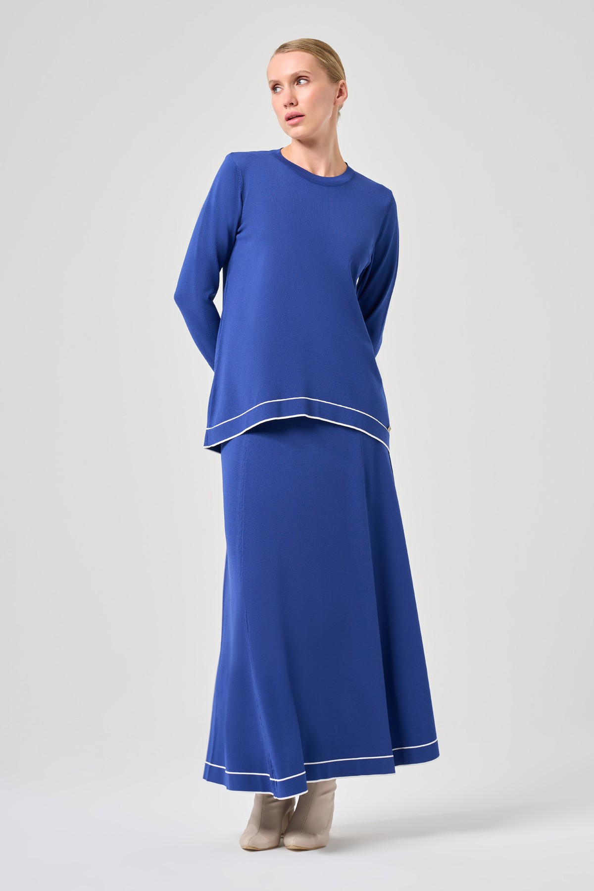 Rayon Soğuk İp Vale Takım - saks