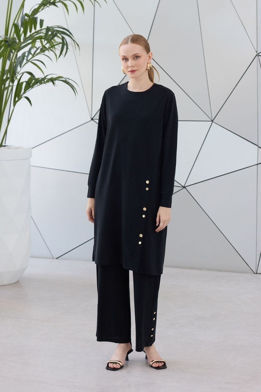 Oysho Sezen Pantolon Takım  - Siyah