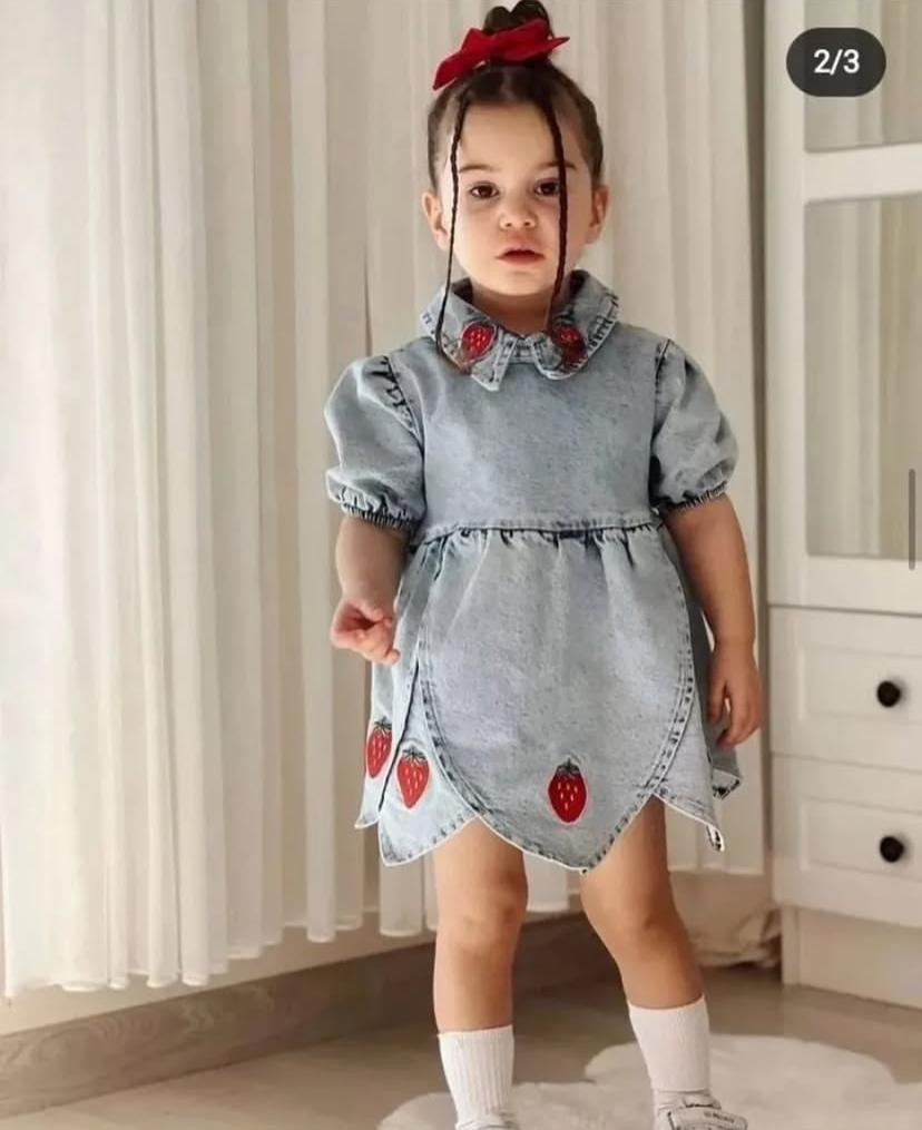 Kız Çocuk Kot Elbise