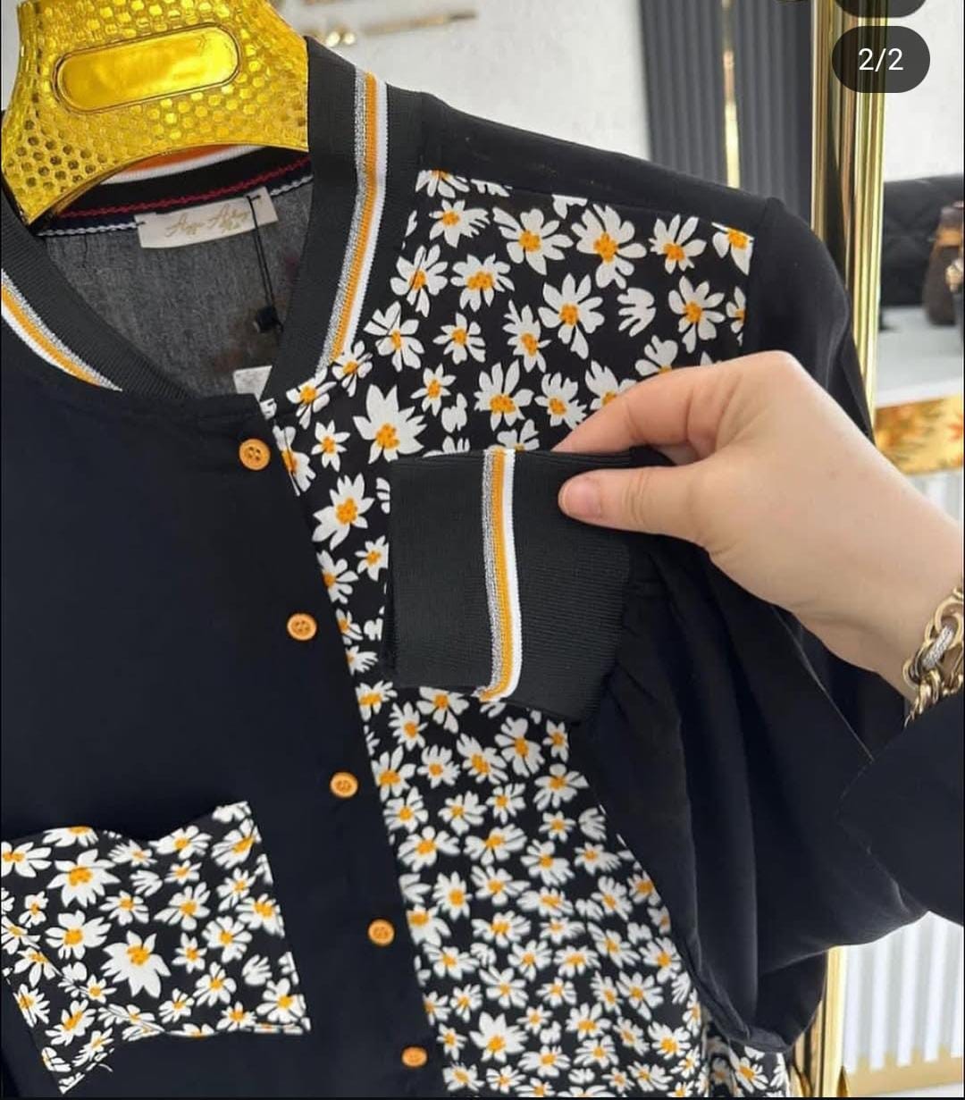 Bayan Papatya Desen Tunik