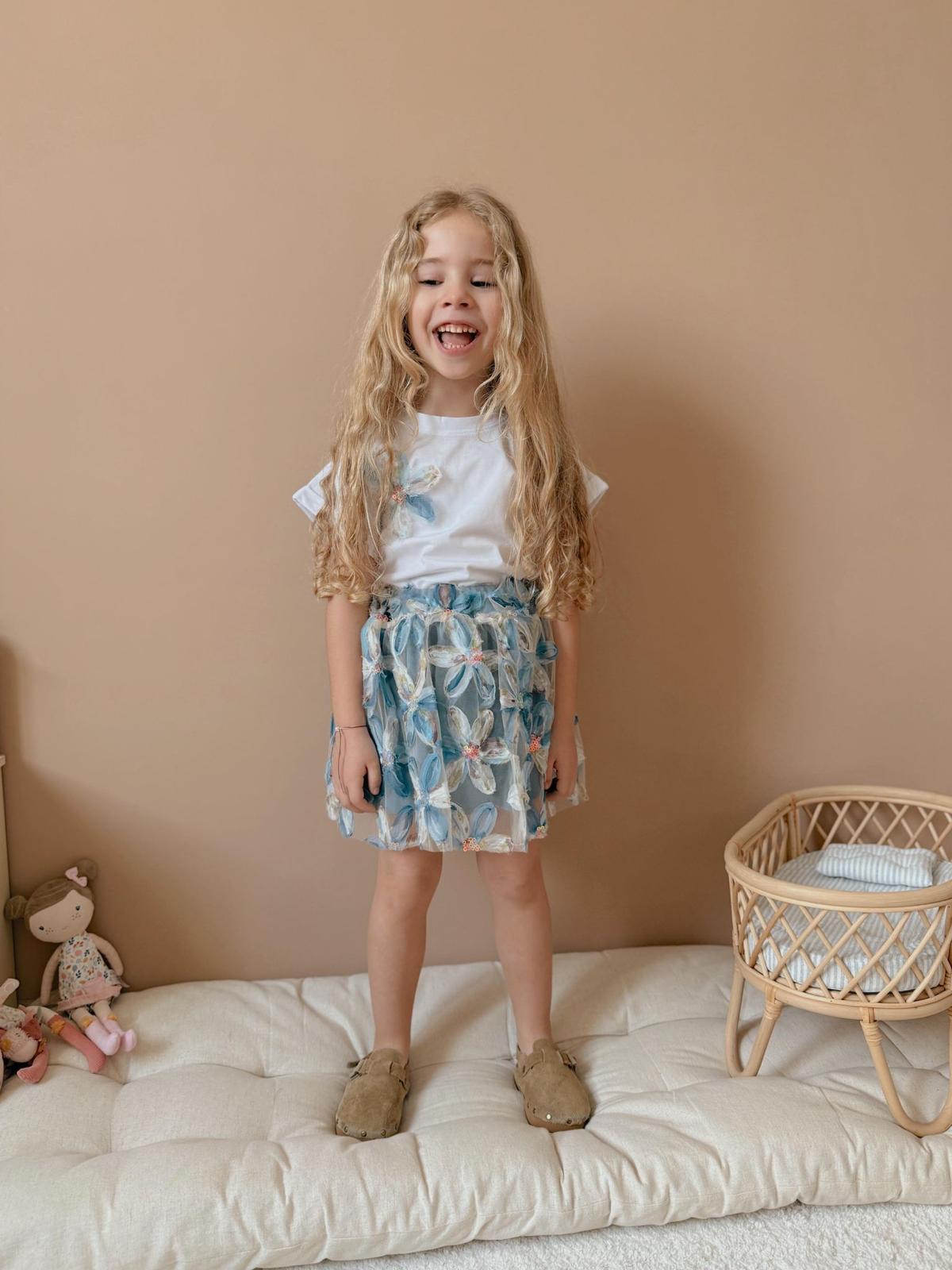 Kız Çocuk Zambak Etekli Kombin