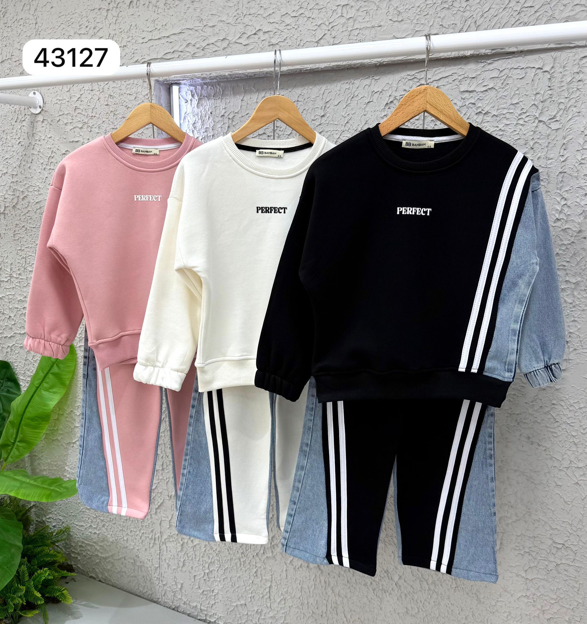 Kız Çocuk Kot Detaylı Kombin 