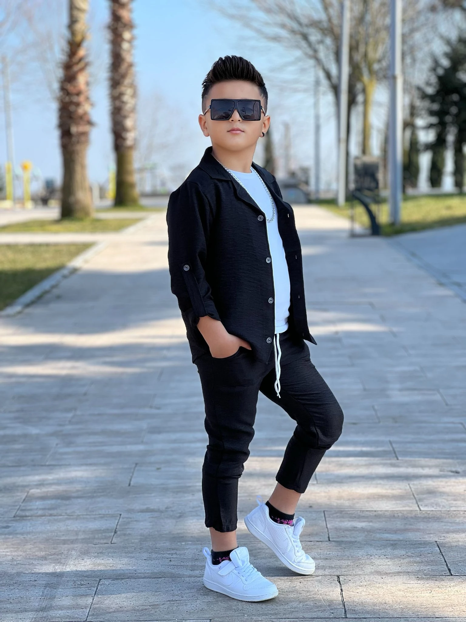 Erkek Çocuk Keten 3 Lü Kombin