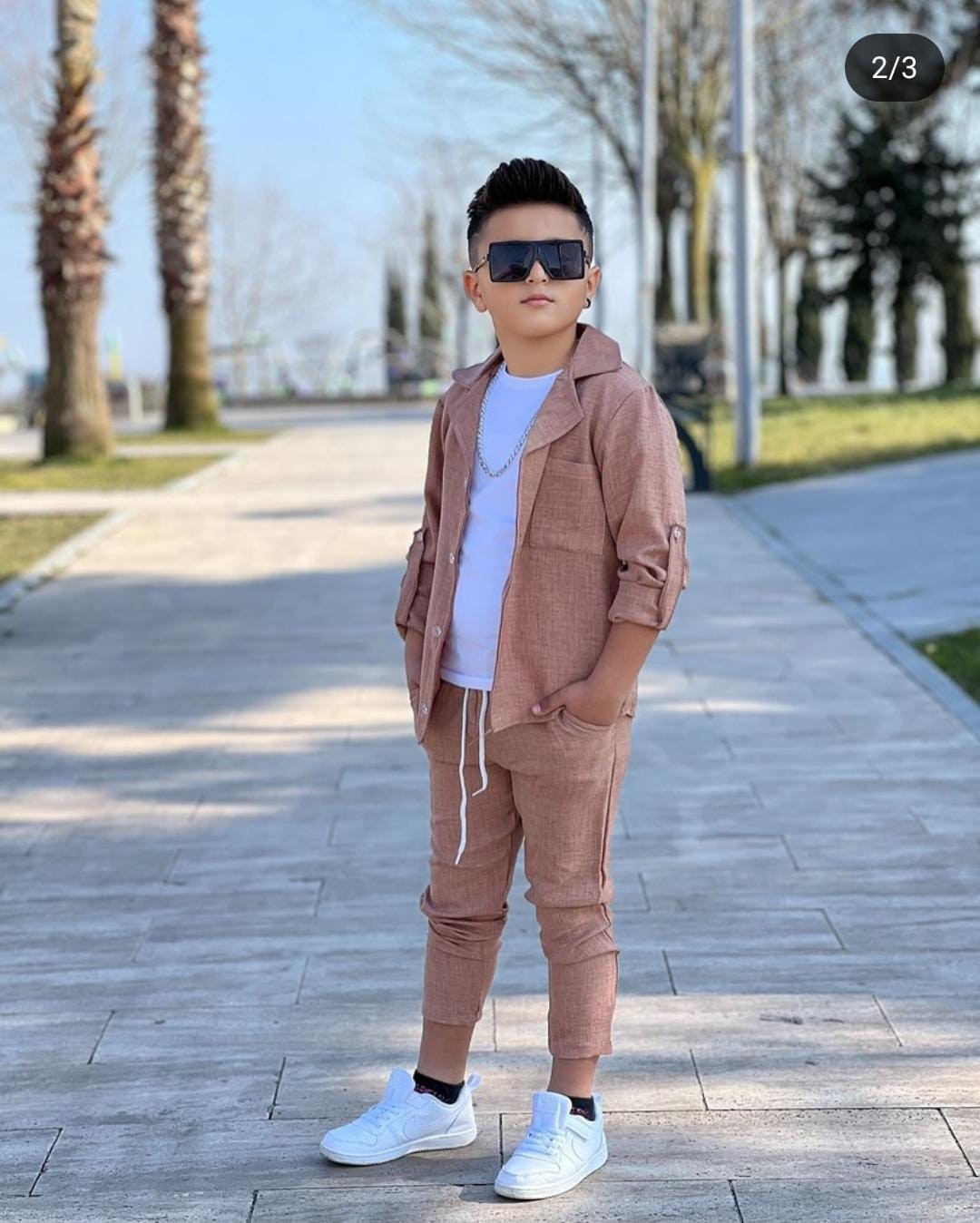 Erkek Çocuk Keten 3 Lü Kombin