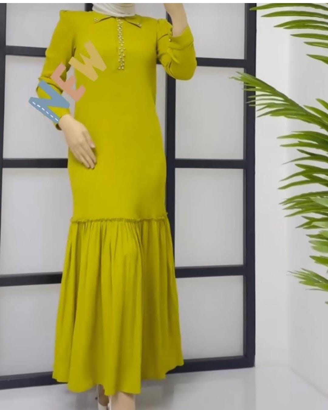 Bayan Alara Elbise - yeşil