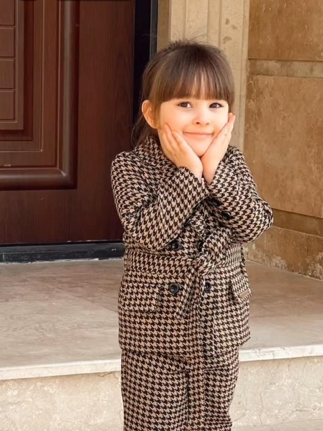 Kız Çocuk Ekose Kombin