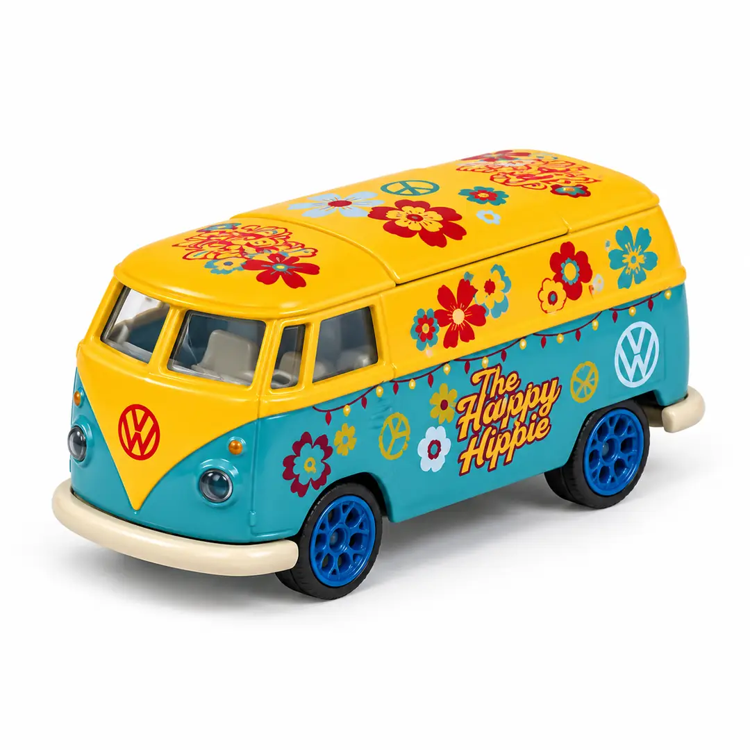 Volkswagen T1 Hippie Minibüs – Sarı / Turkuaz