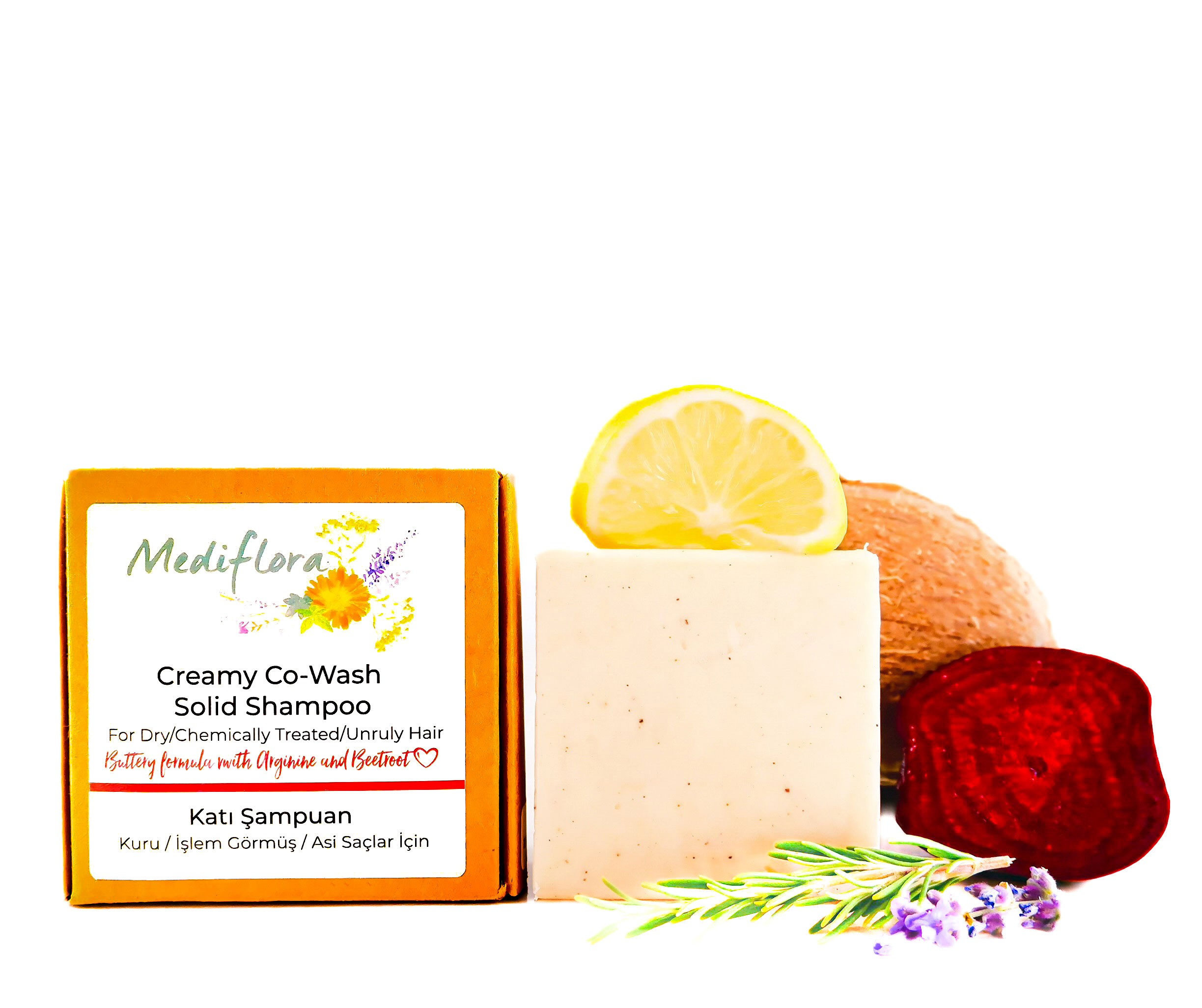 Creamy Co-Wash Solid Shampoo for Chemically Treated /Dry/Unruly Hair