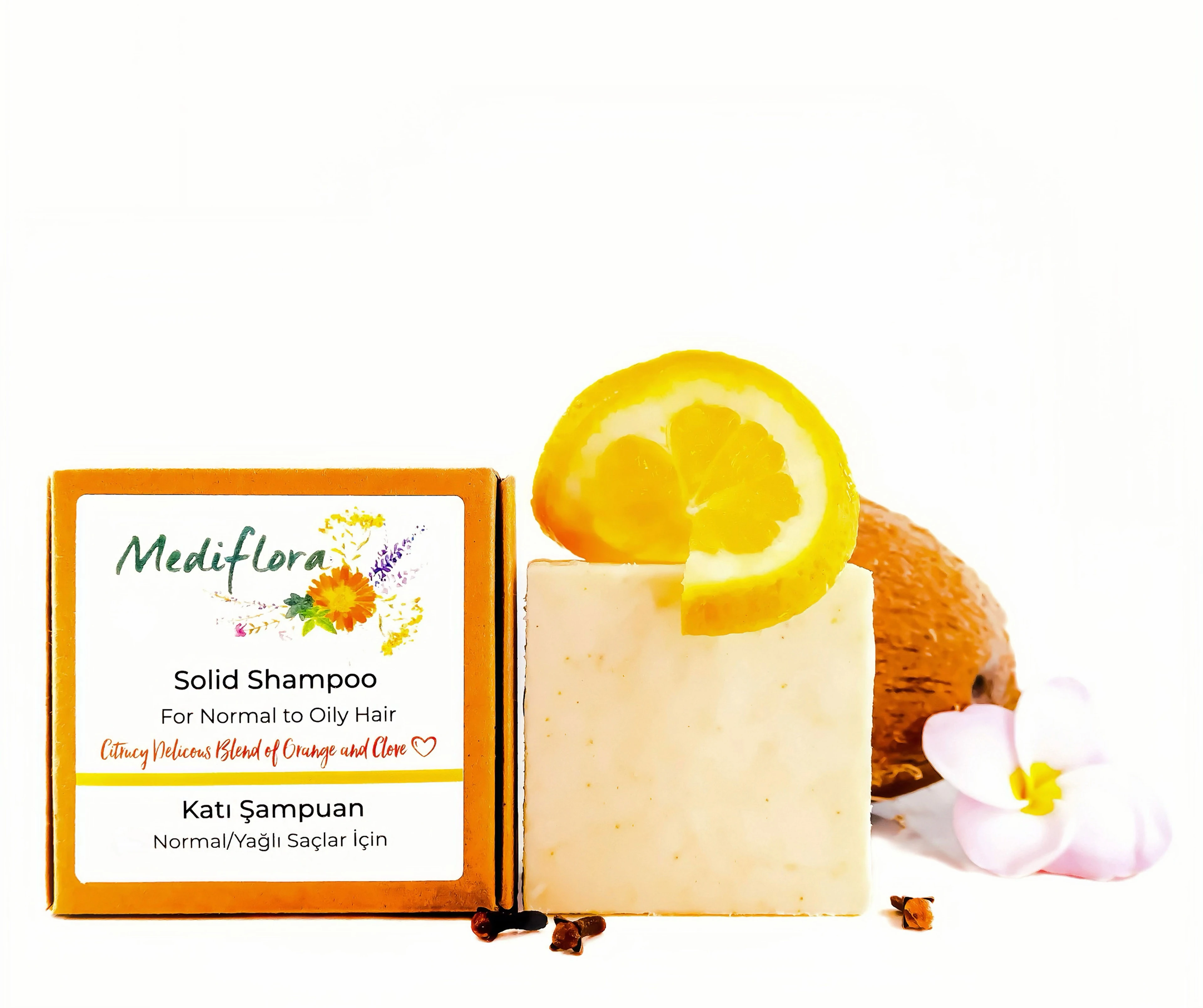 Normal/Yağlı Saçlar İçin Katı Şampuan - 110 GR