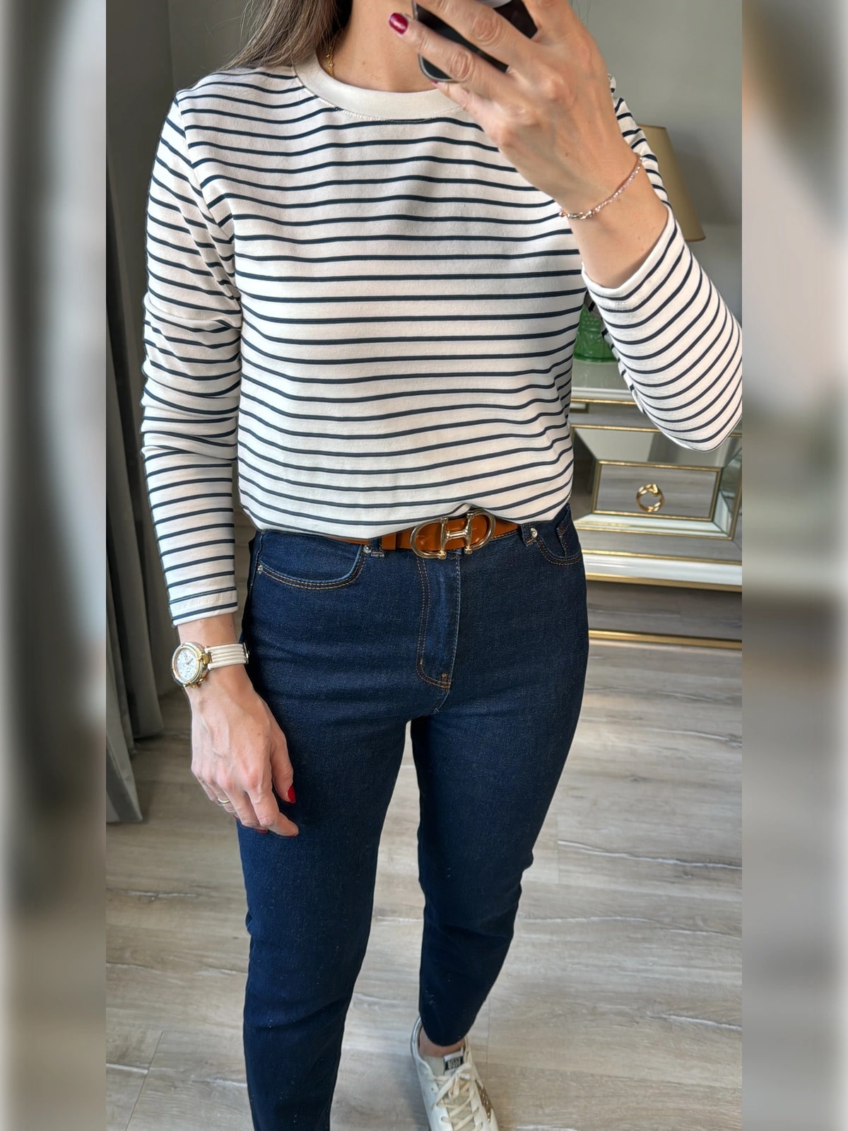 Çizgili Basic Tişört