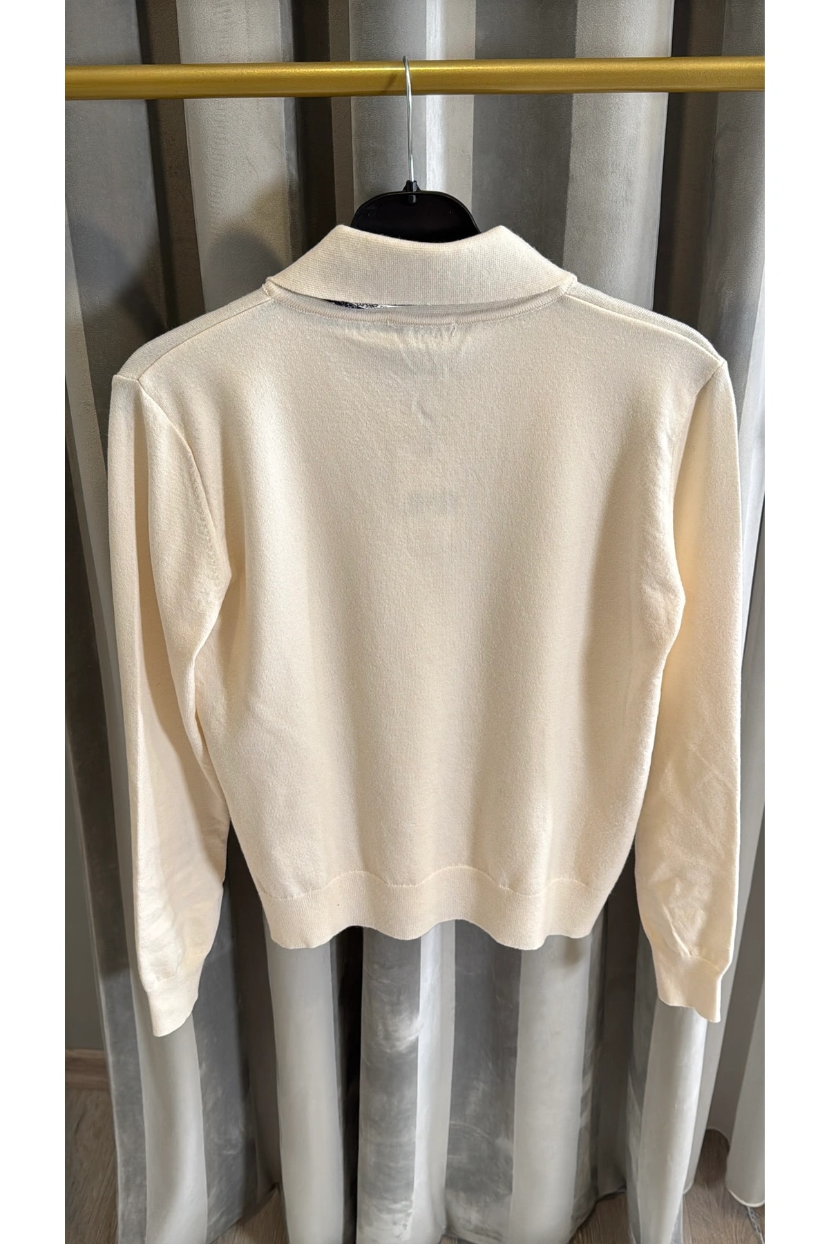 Korsman Fularlı Triko Kazak