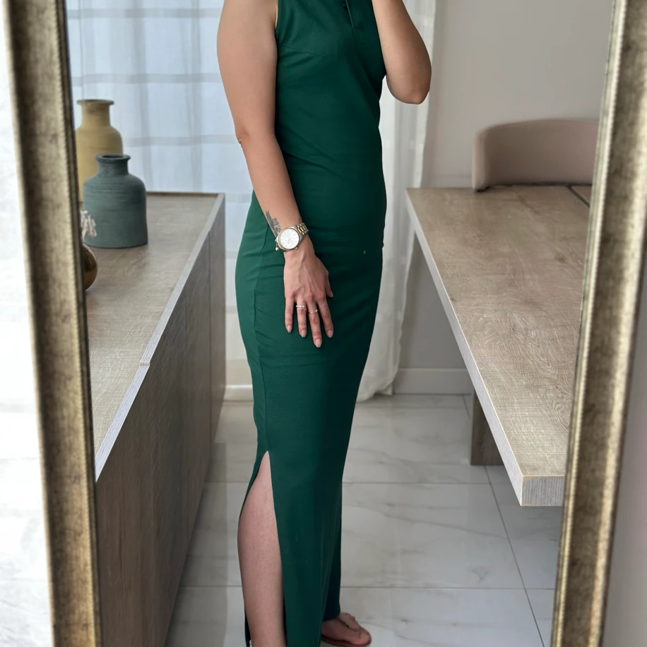 Polo Yaka Uzun Elbise