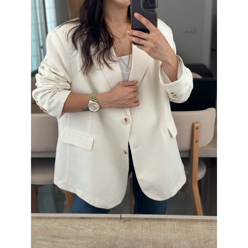 Keten Blazer Ceket
