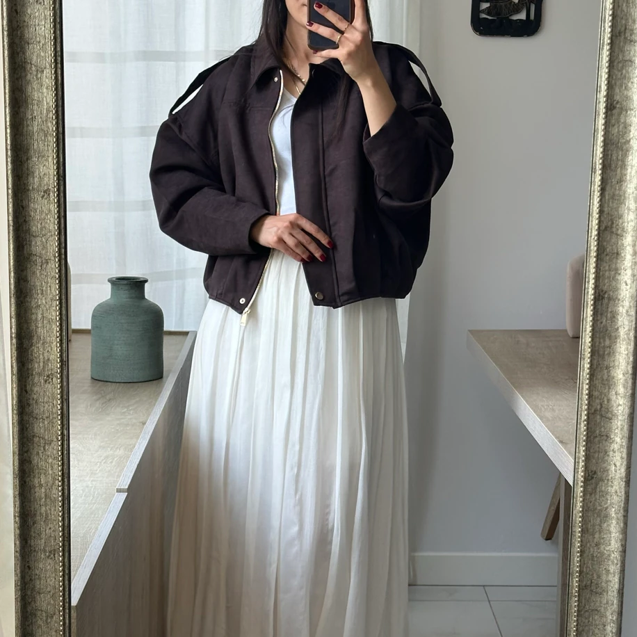 Kahverengi Bomber Ceket