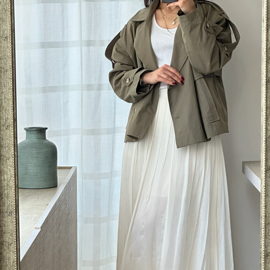 Haki Premium Trençkot