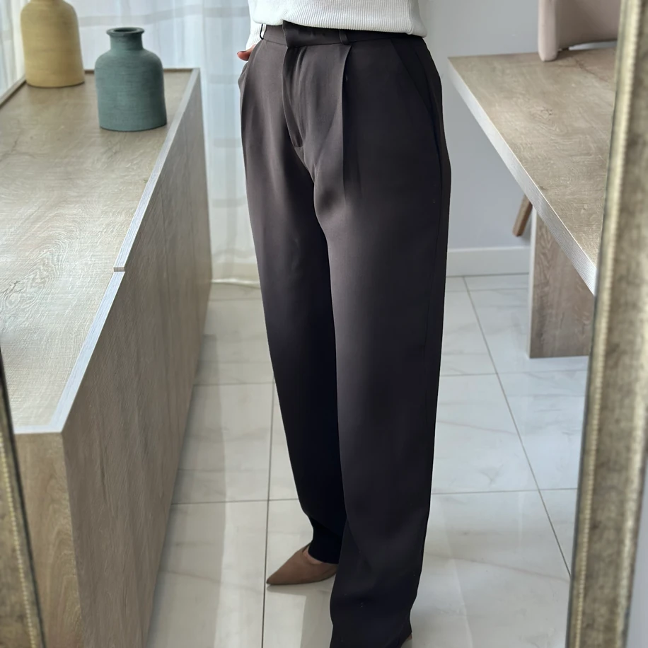 Kahverengi Palazzo Pantolon