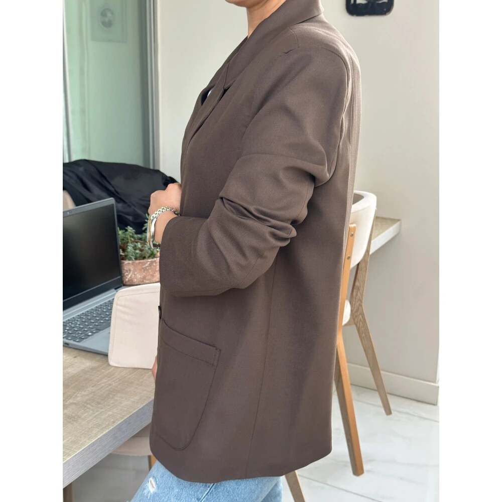 Premium Kahverengi Blazer