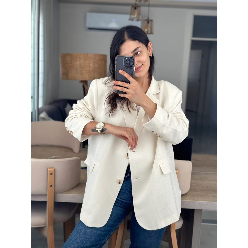 Keten Blazer Ceket