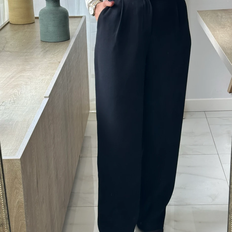 Siyah Palazzo Pantolon