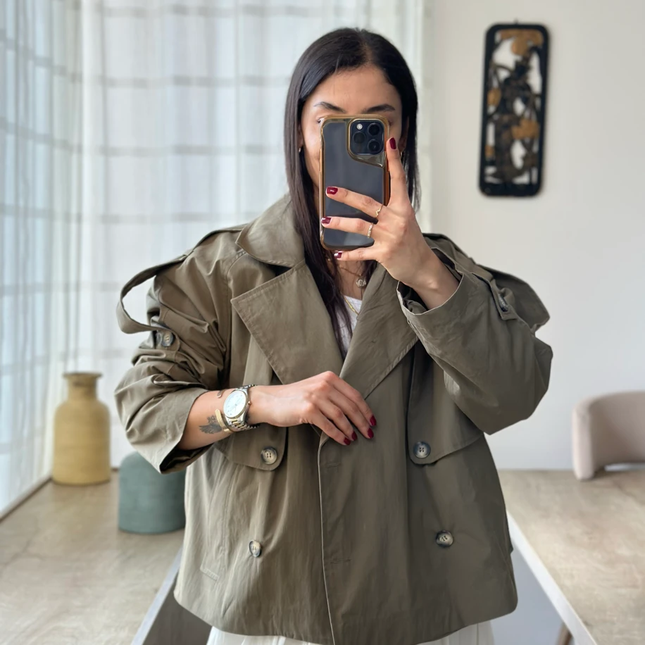 Haki Premium Trençkot