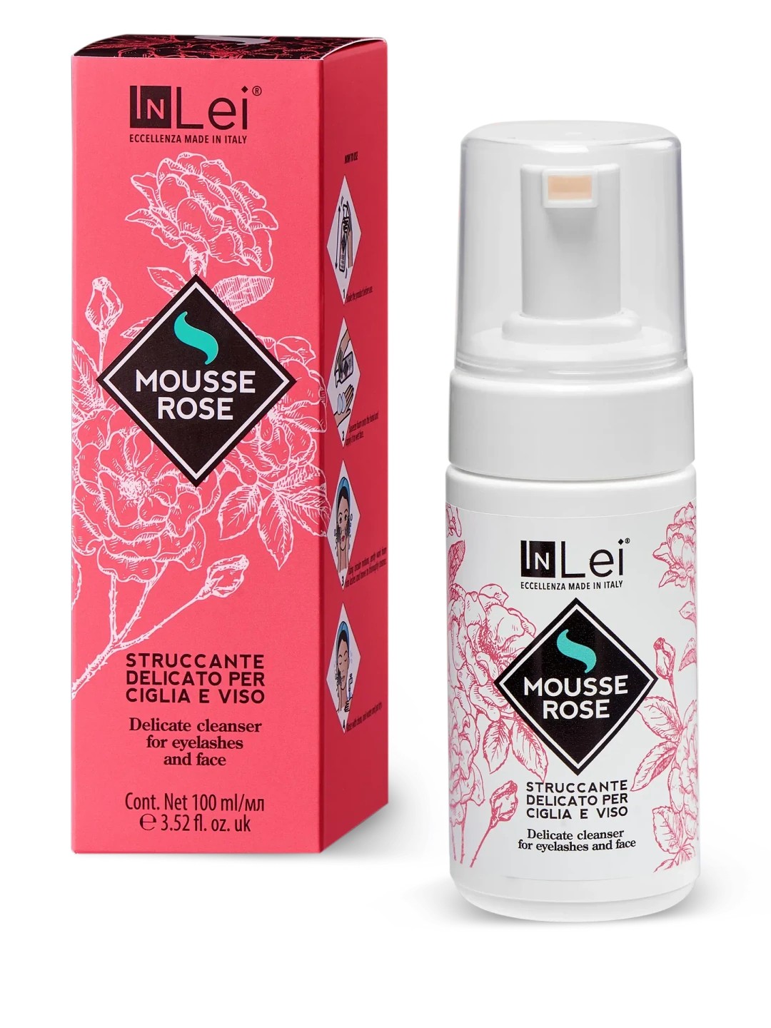 MOUSSE ROSE Yüz ve Kirpik Temizleme Köpüğü 100 ml