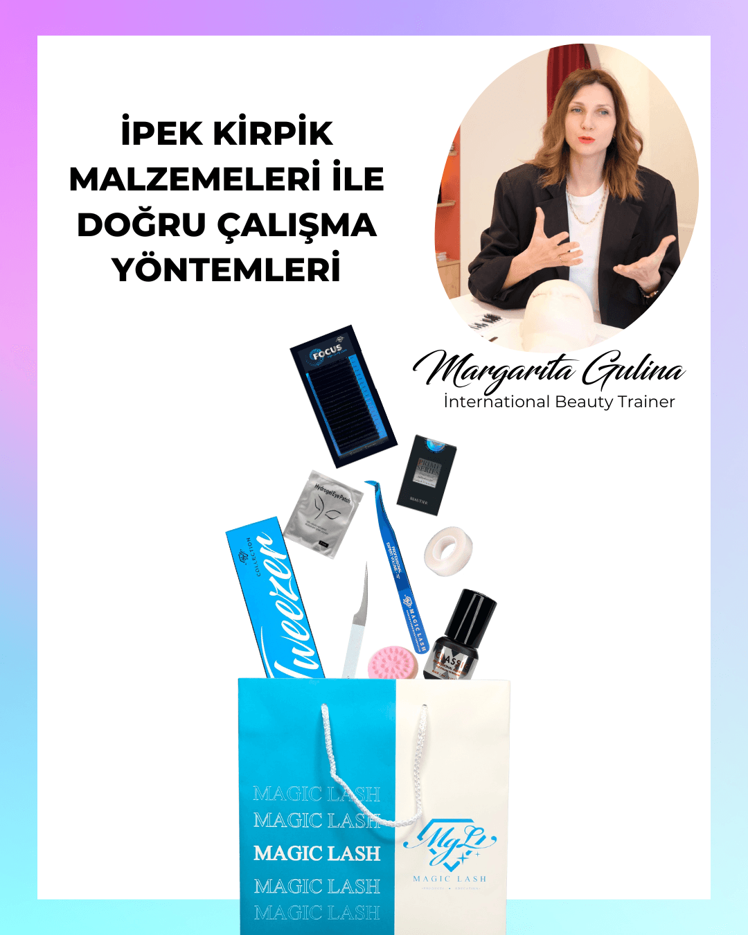 İpek Kirpik Malzemeleri İle Doğru Çalışma Yöntemleri Online Eğitim