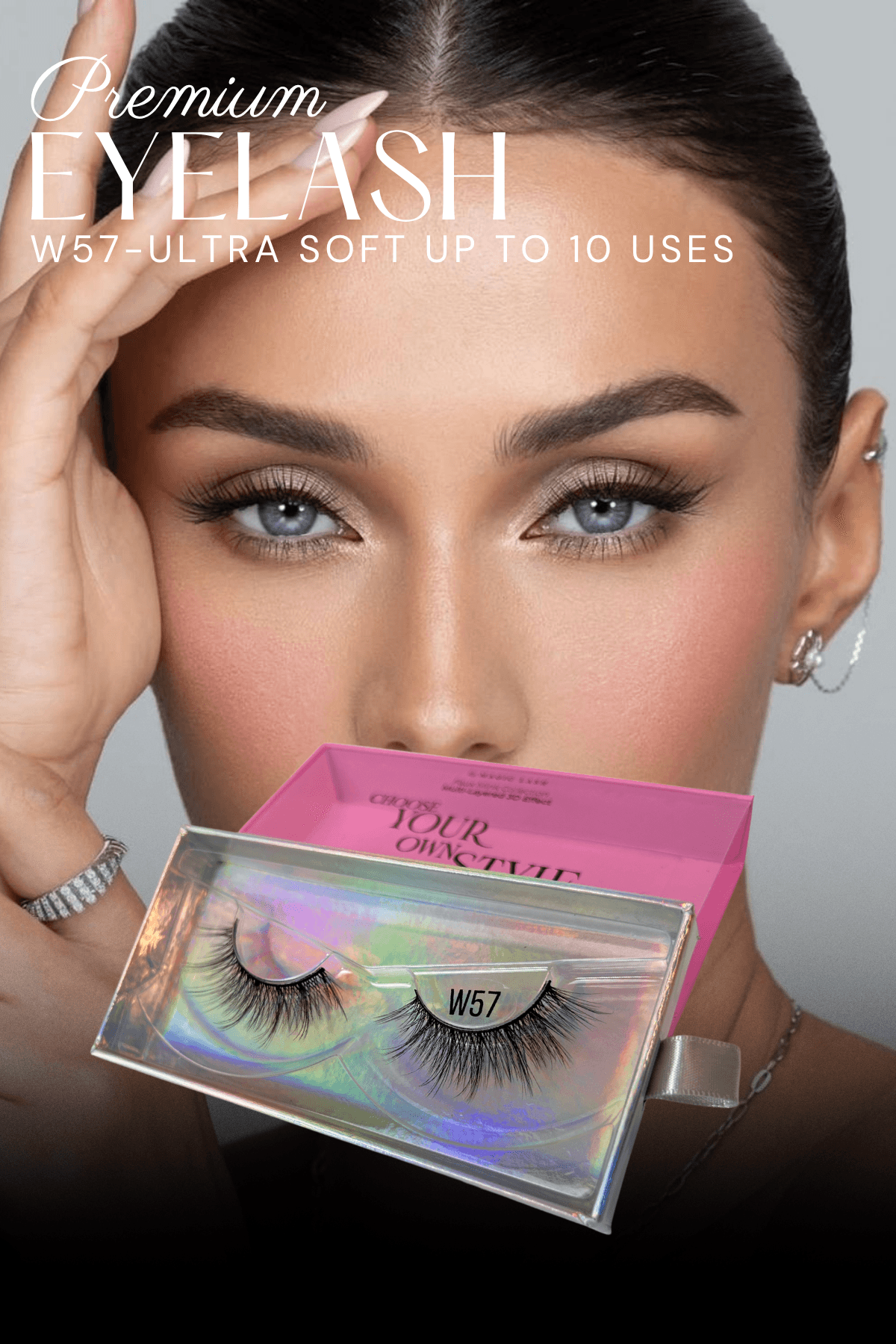 W57 Ultra Yumuşak Premium Takma Vizon Kirpik