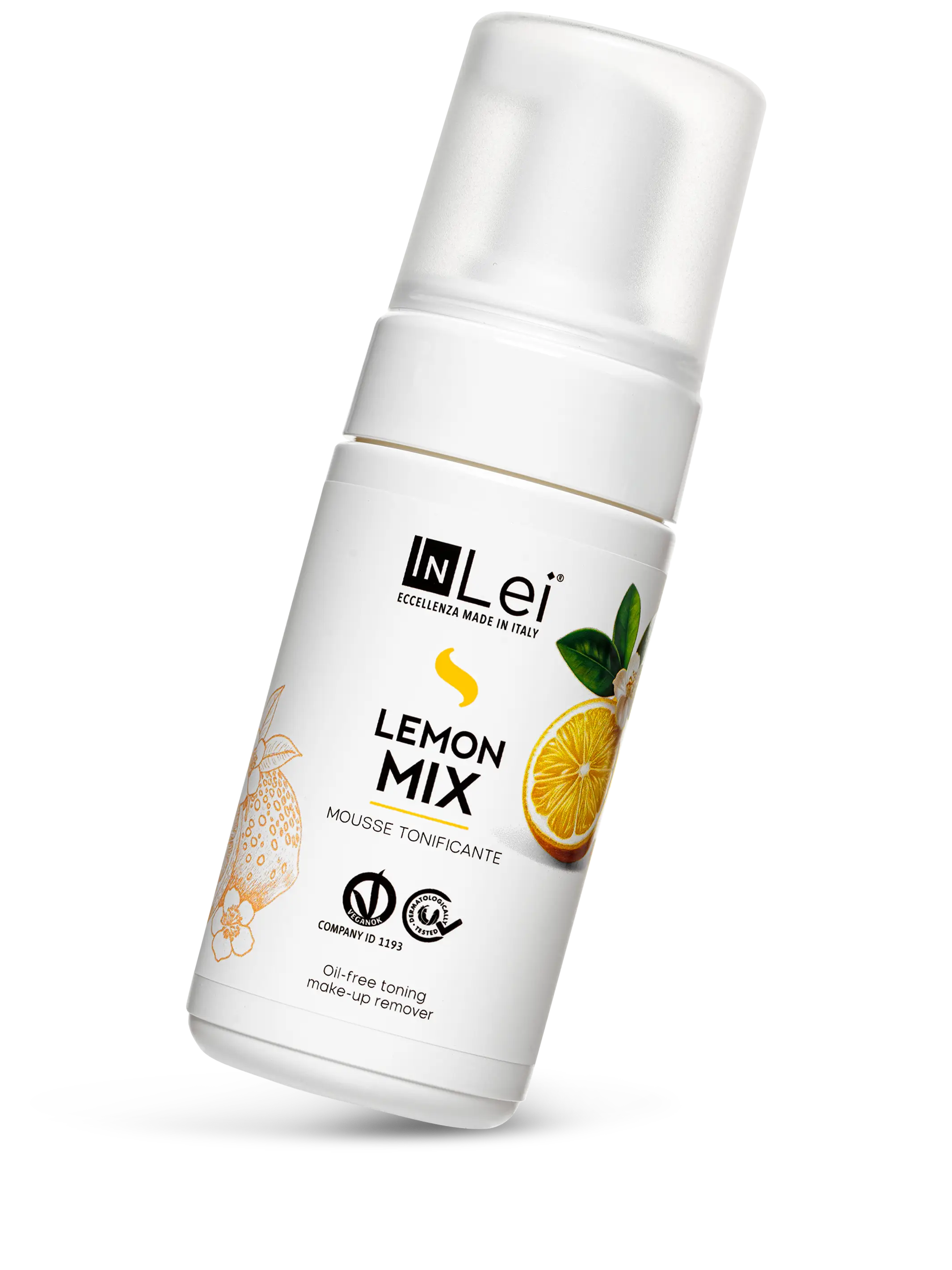 InLei® MOUSSE LEMON MIX – Kirpik, Kaş ve Yüz İçin Temizleyici ve Tonik Köpük 100 ml