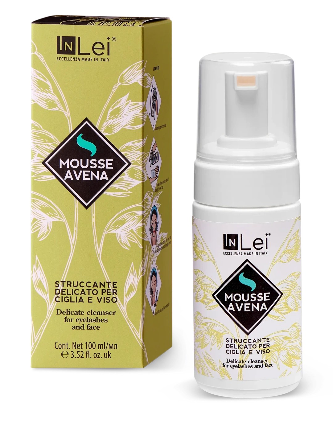 MOUSSE AVENA Kirpikler ve Yüz için Hassas Temizleyici Köpük