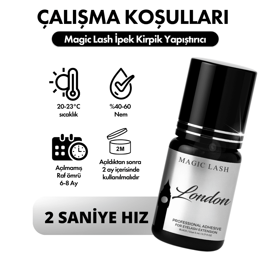  London 5ml 2-3 saniye İpek Kirpik Yapıştırıcı