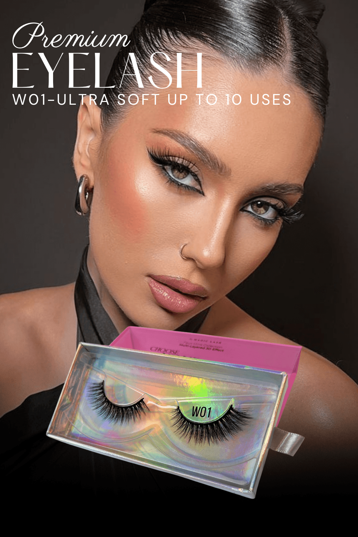 W01 Ultra Yumuşak Premium Takma Vizon Kirpik
