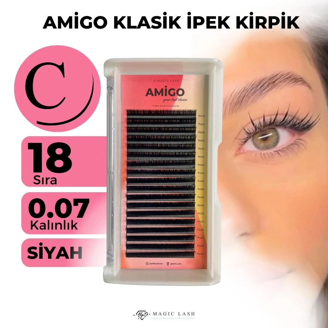 Amigo Klasik İpek Kirpik 18 Sıra