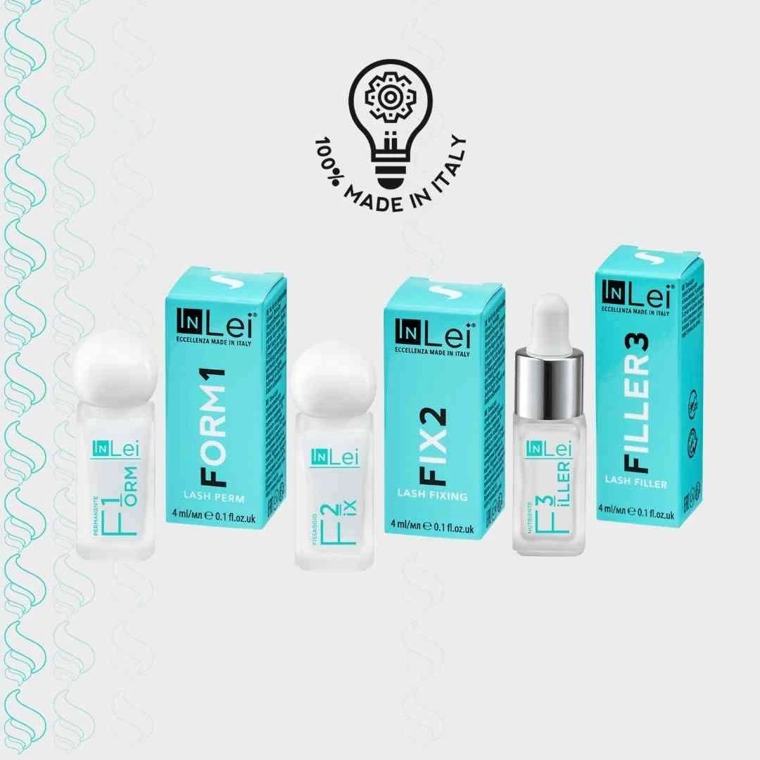 InLei® Lash Filler prosedüründe kullanılan solüsyonlar şişe veya şase paket seçeneklerindedir. 