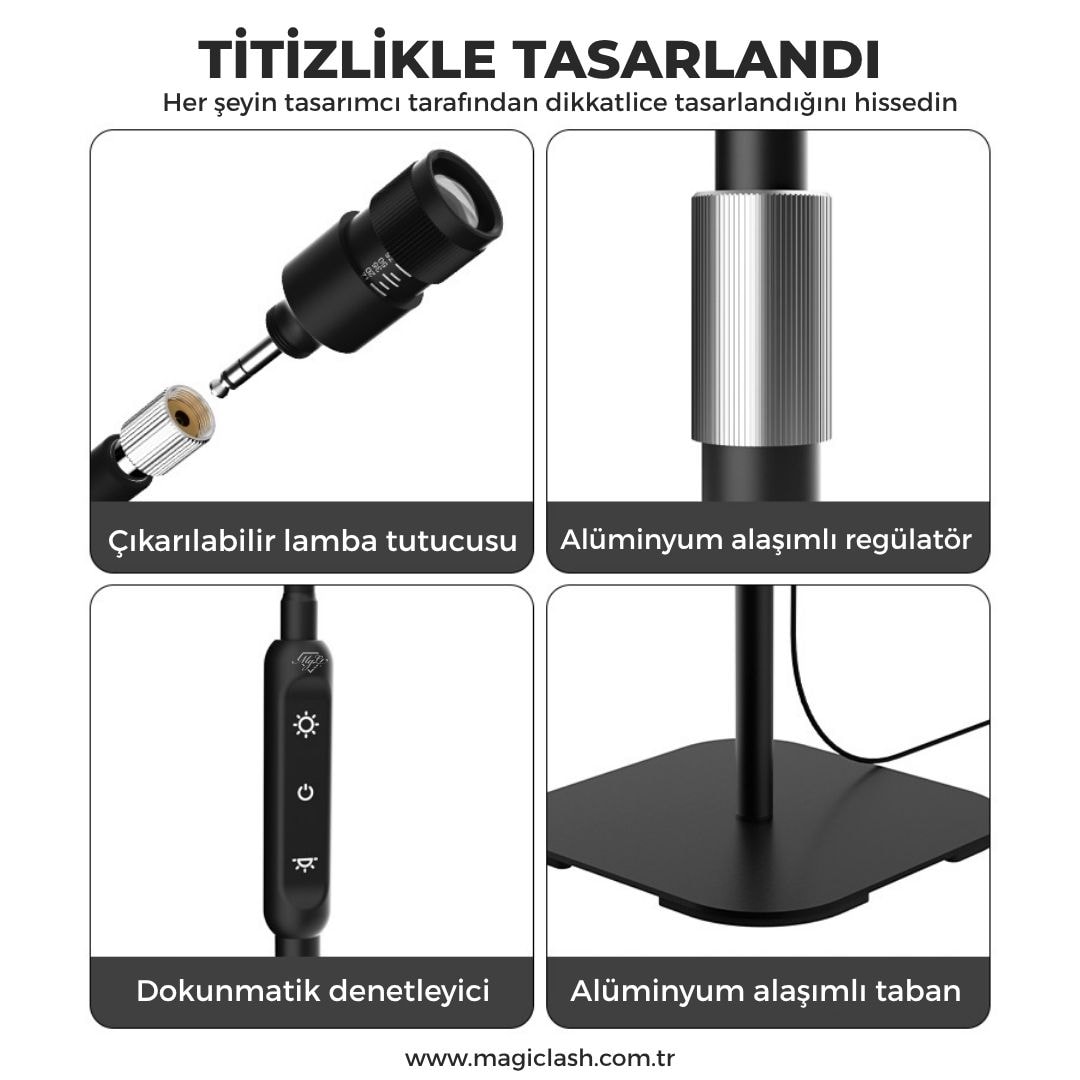  MGL-200 Model Düz Taban UV Yapıştırıcı İçin Profesyonel Led Lamba 