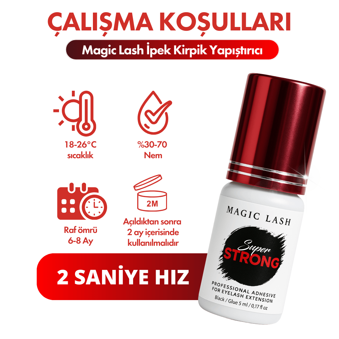 Super Strong 5ml 2-3 Saniye İpek Kirpik Yapıştırıcı