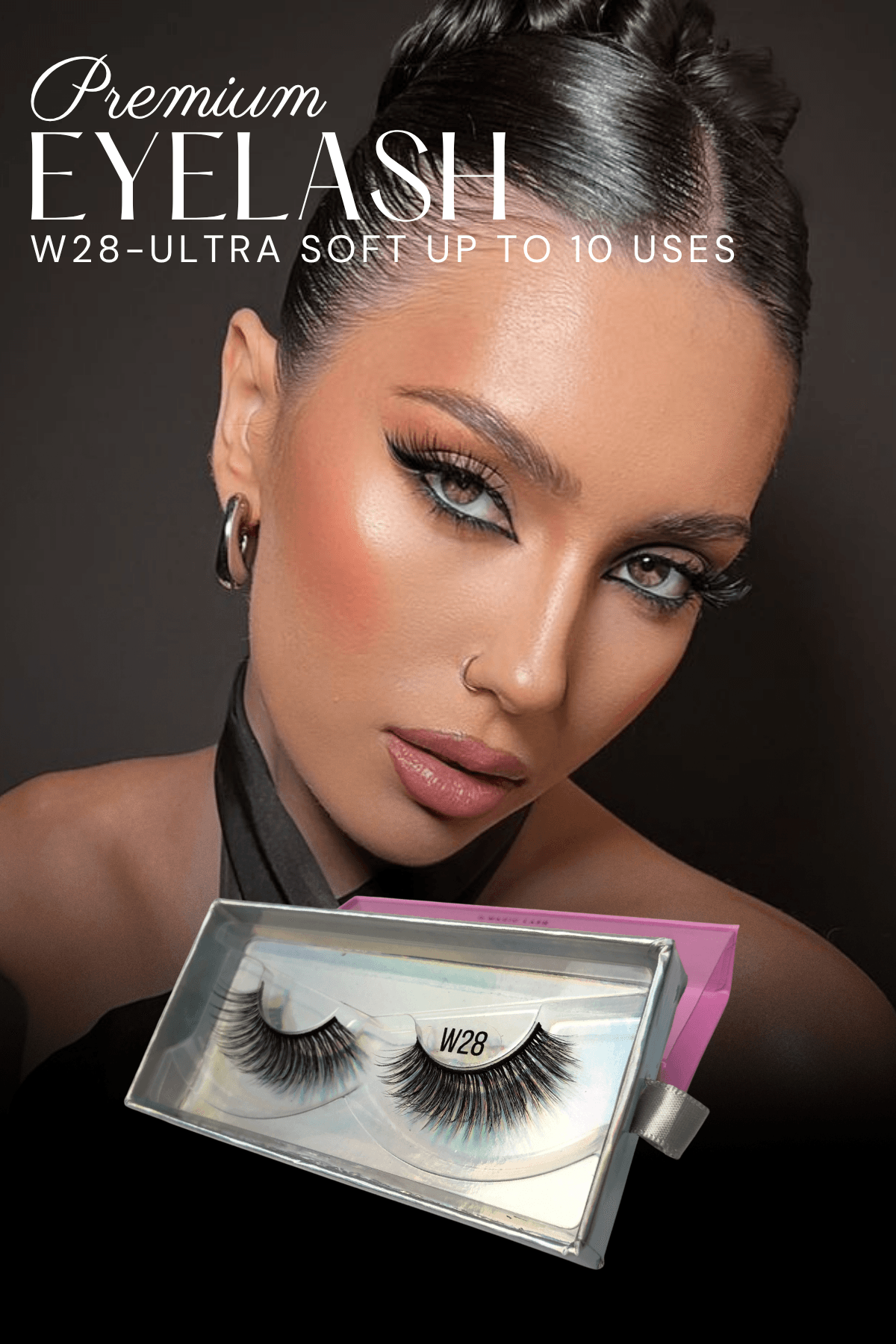 W28 Ultra Yumuşak Premium Takma Vizon Kirpik
