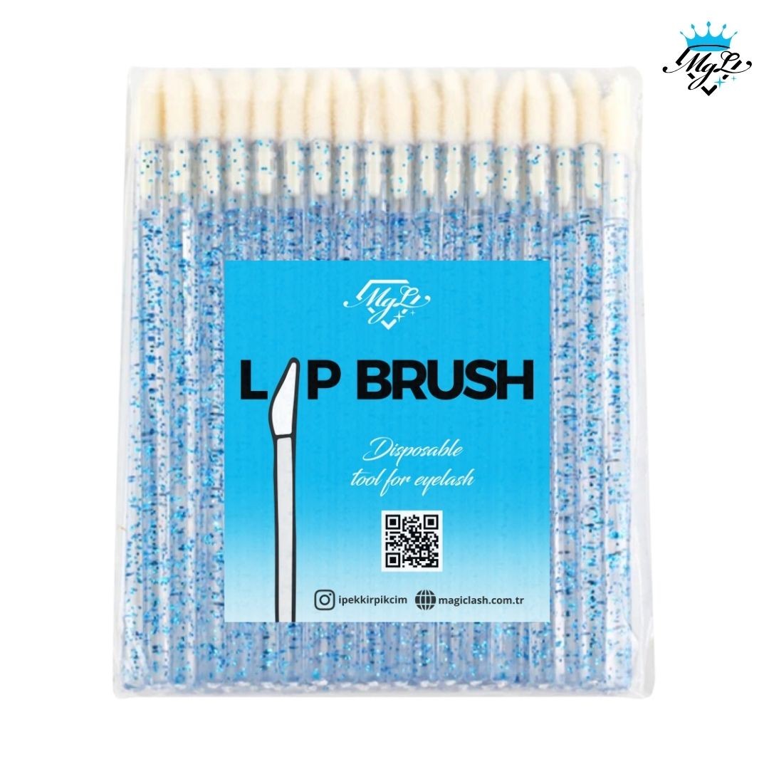 Lip Brush 50 li Paket Ucu Pamuklu Çok Amaçlı Çubuk Magic Lash®