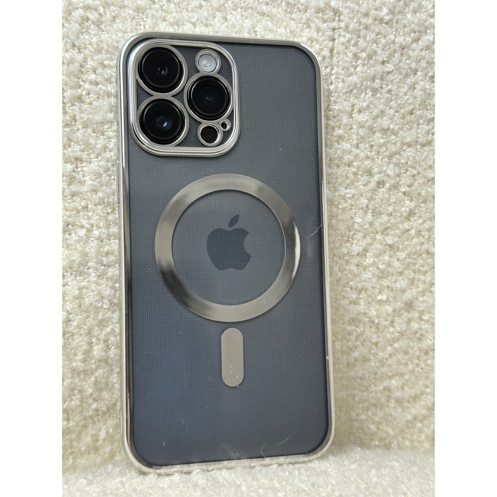 METALİK MAGSAFE ÖZELLİKLİ ŞEFFAF KILIF