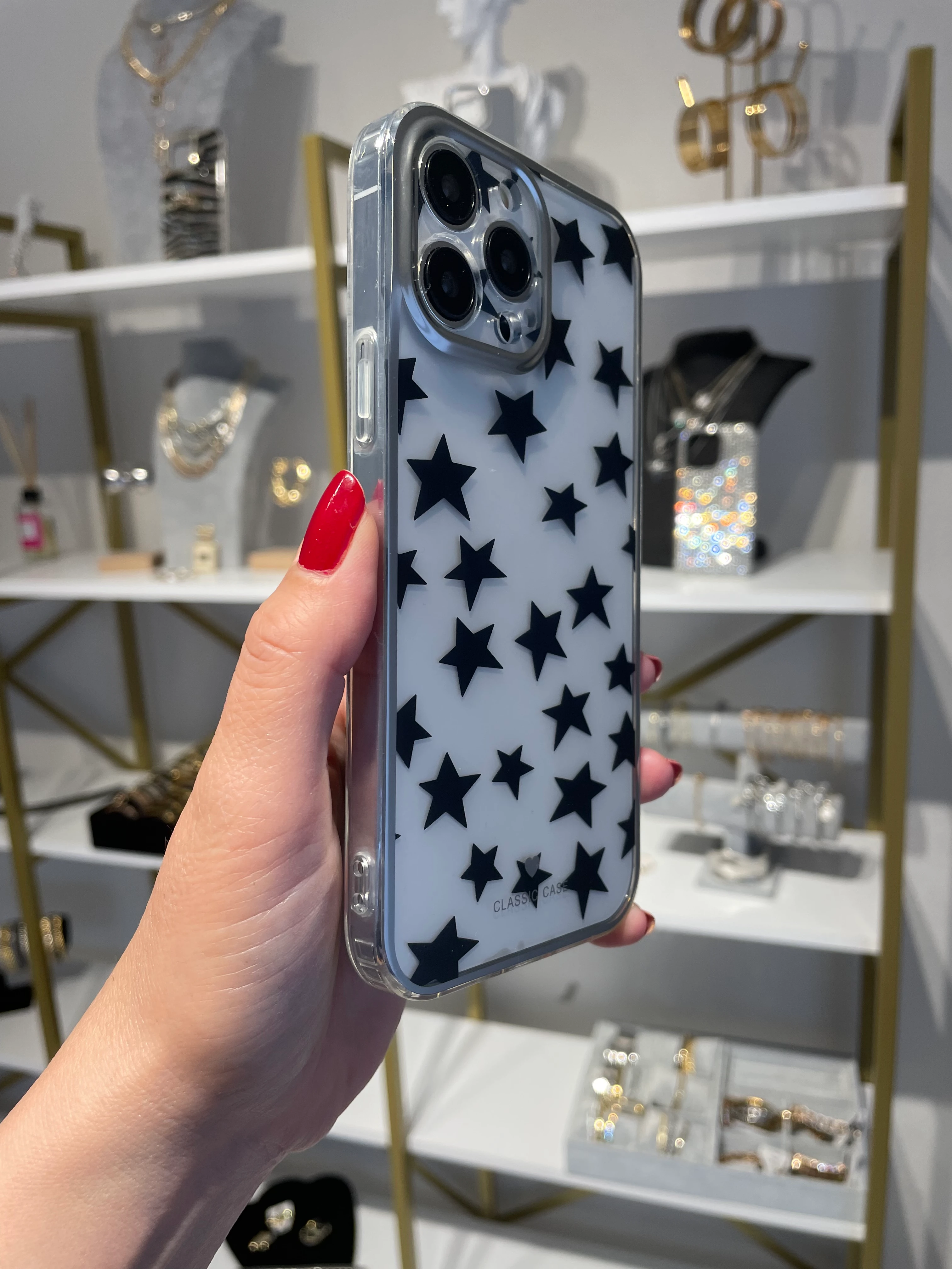 Yıldızlı Şeffaf Kılıf