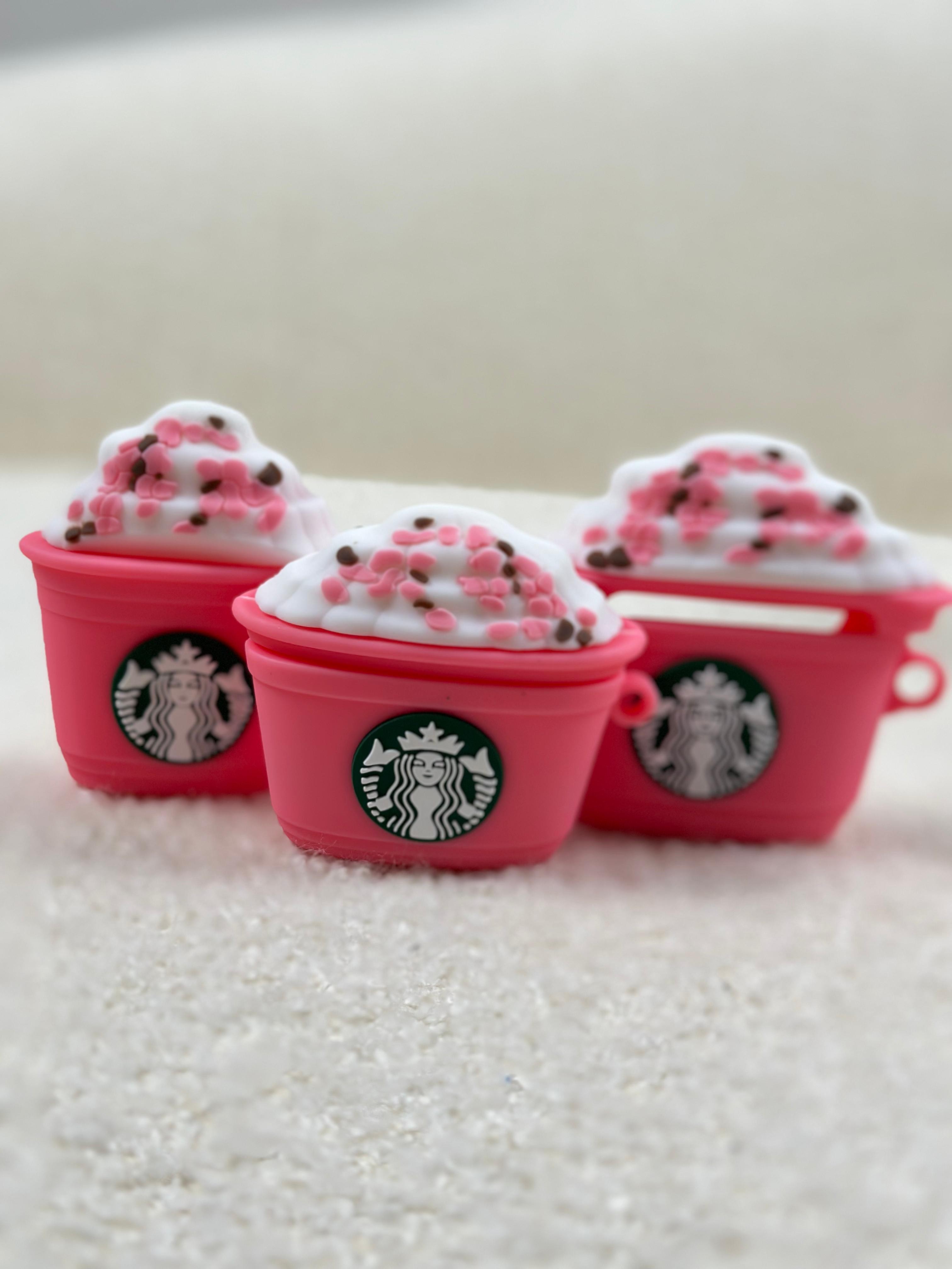 Pembe Starbucks AirPods Kılıfı