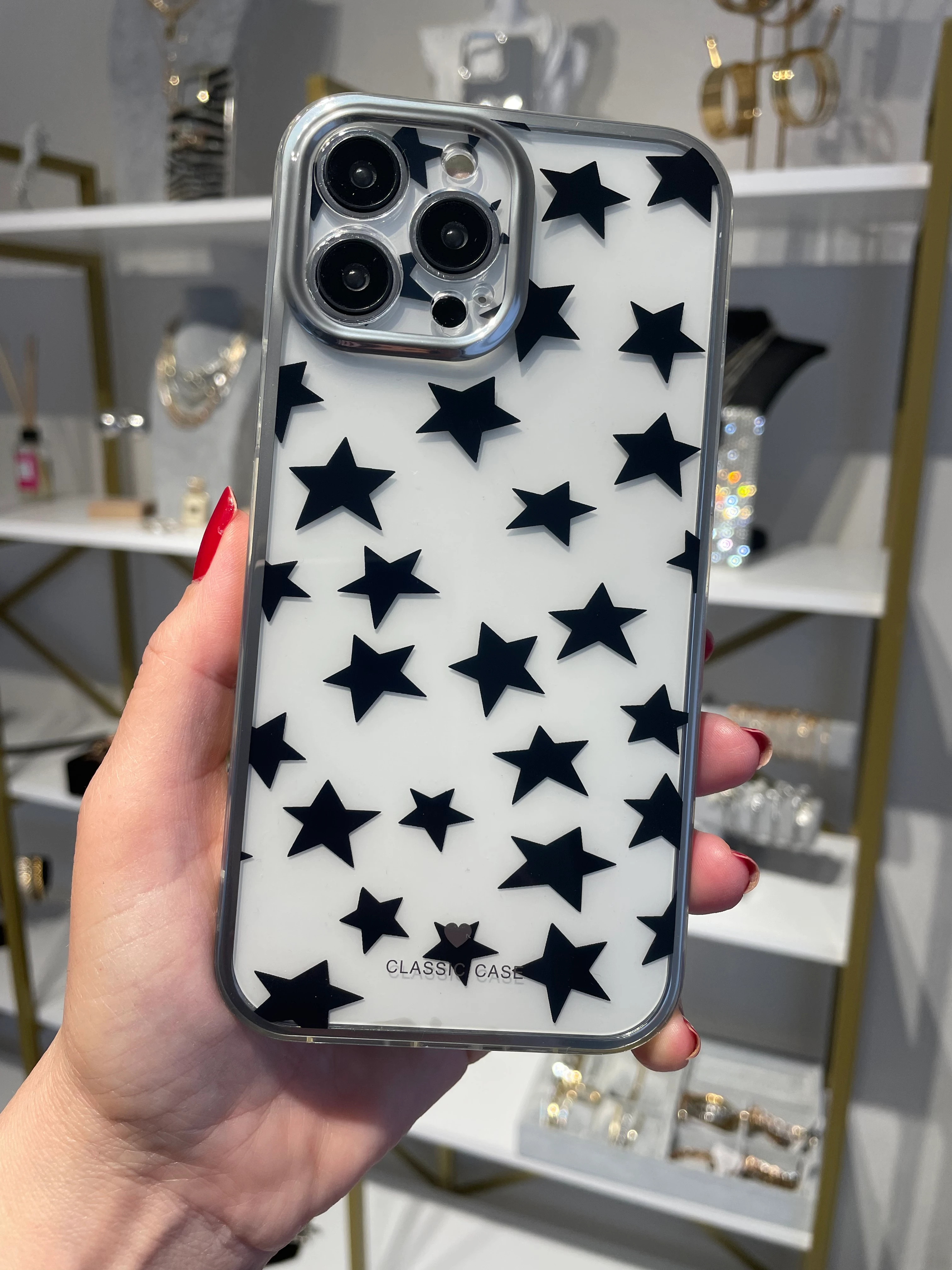 Yıldızlı Şeffaf Kılıf