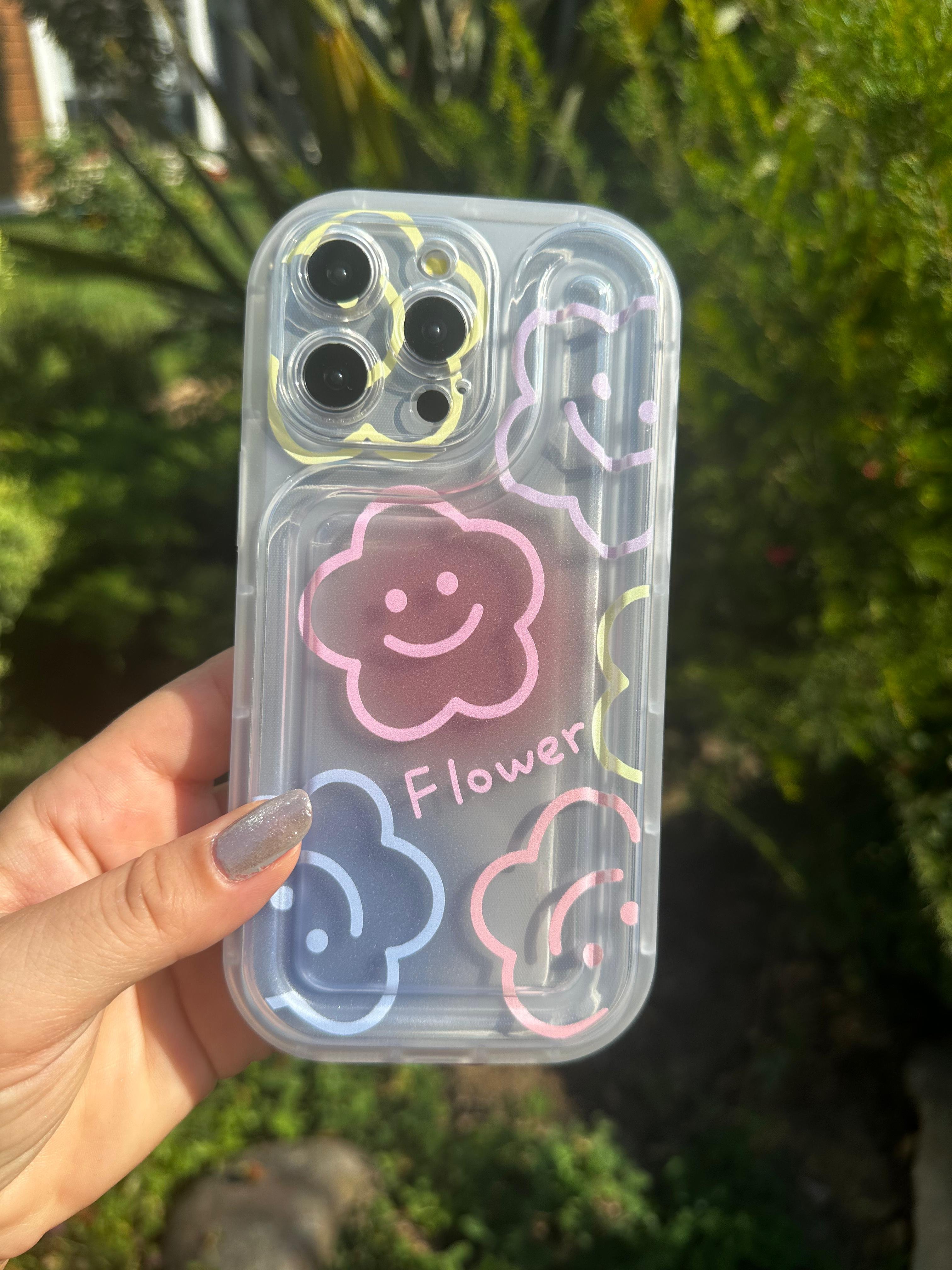 Çiçekli Popsocket'lı Kılıf