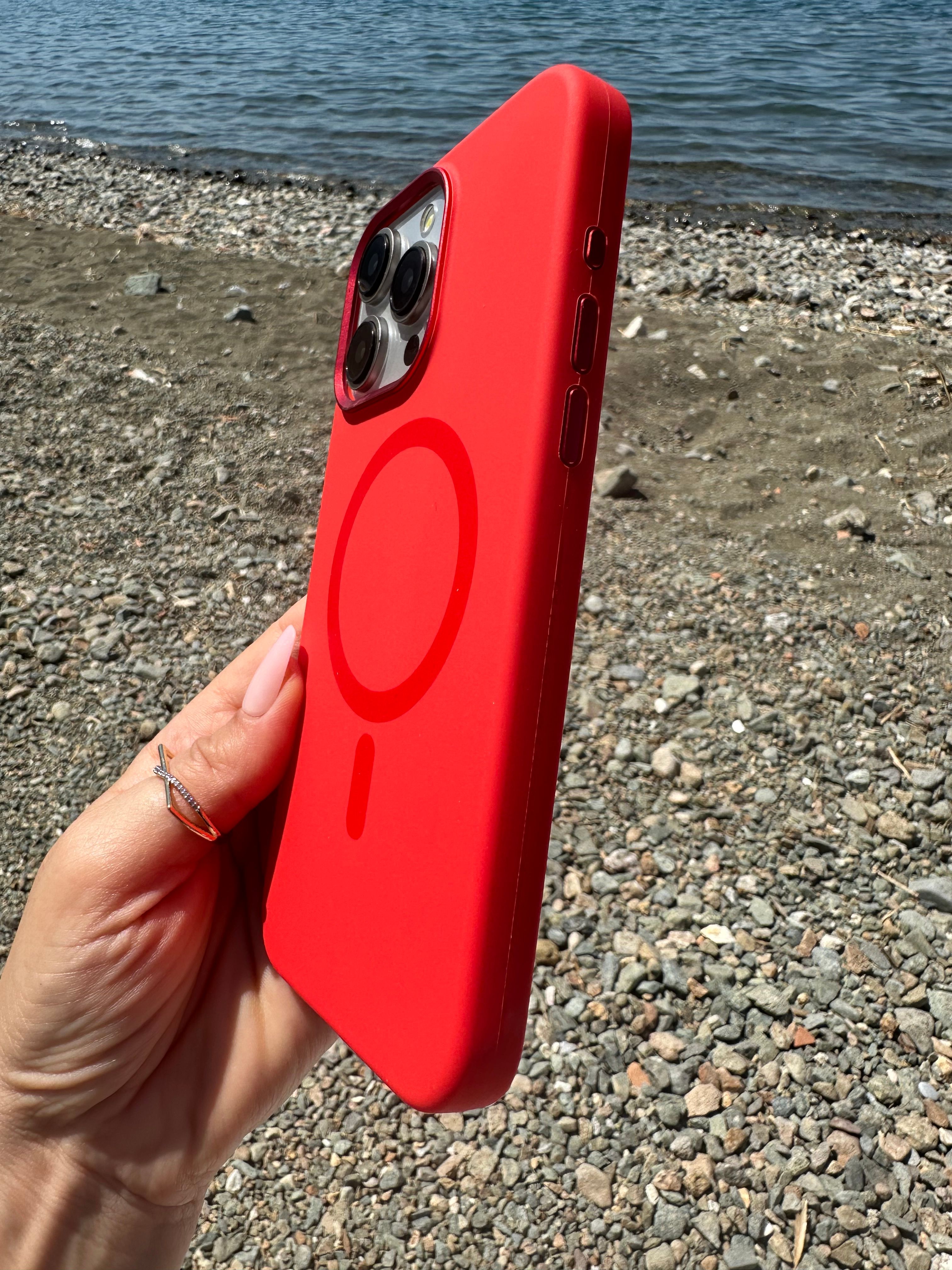 Renkli Magsafe Özellikli Silikon Kılıf