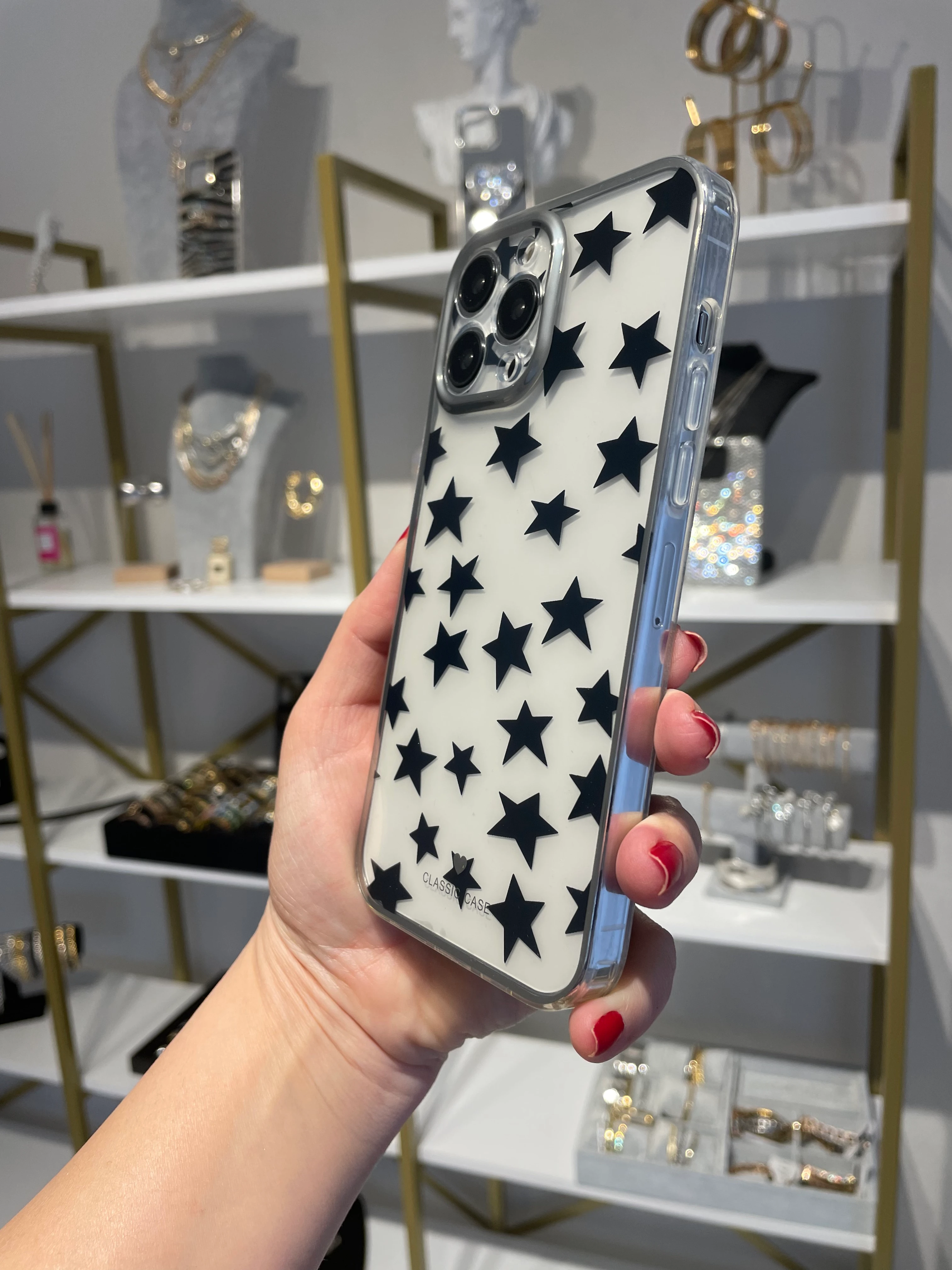 Yıldızlı Şeffaf Kılıf