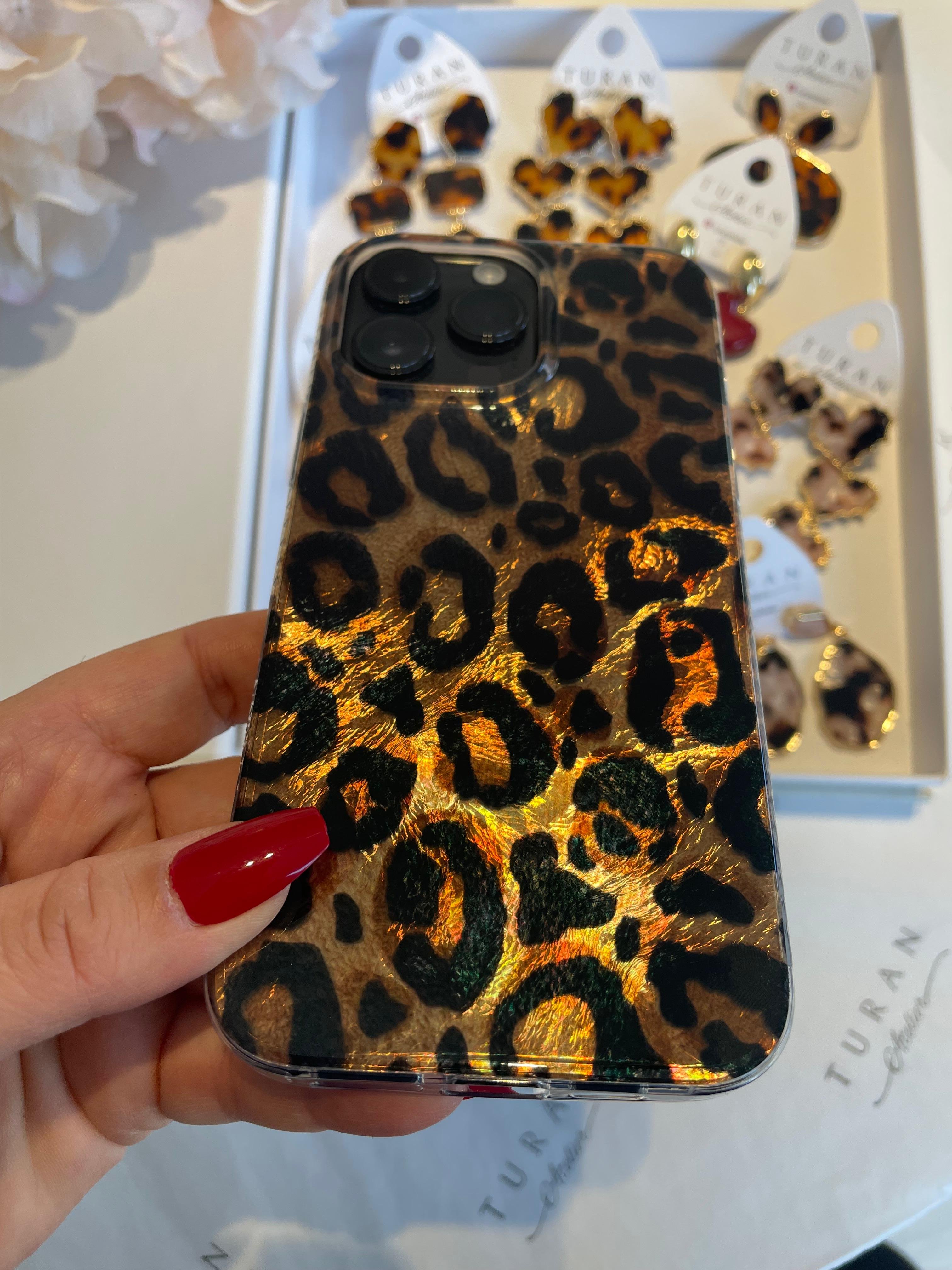 Glamour Hologram Leopar Kılıf 