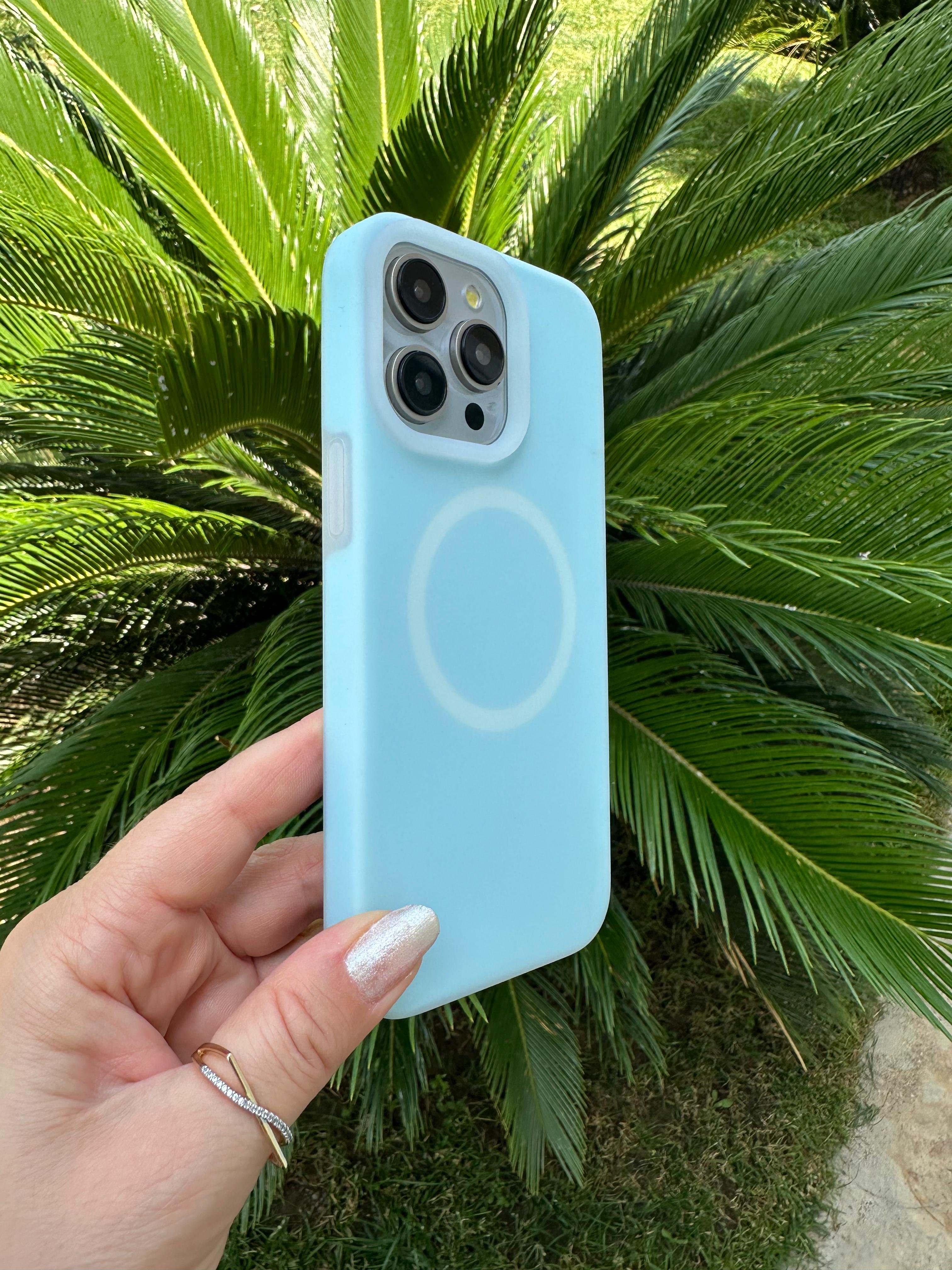 Magsafe Özellikli Pastel Kılıf - Mavi